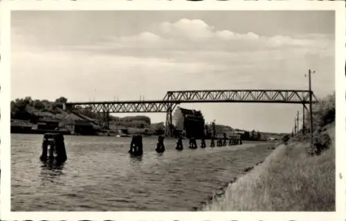 Ak Holtenau Kiel, Prinz Heinrich Hochbrücke