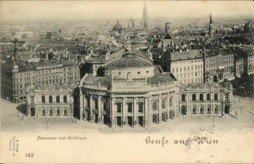 Ak Wien 1 Innere Stadt, Panorama vom Rathaus