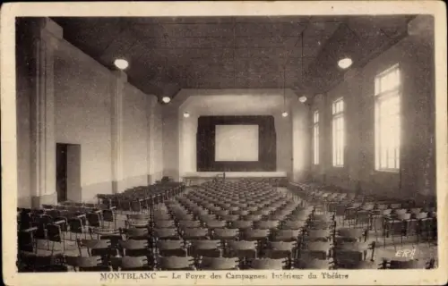 Ak Montblanc Hérault, Blick ins Theater