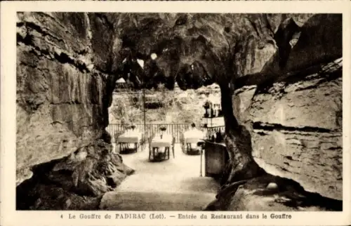 Ak Padirac Lot, Gouffre, Restaurant