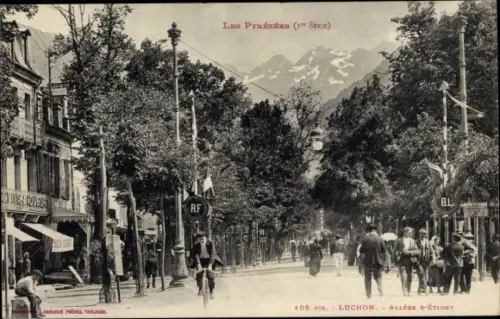 Ak Luchon Haute Garonne, Allees d'Etigny