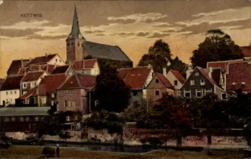 Ak Kettwig Essen im Ruhrgebiet, Stadtbild