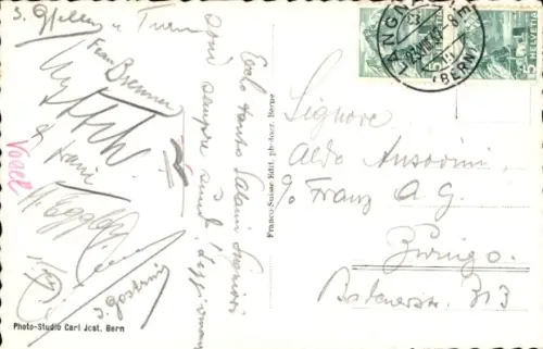 Ak Mercedes-Benz Rennwagen, S. Gfeller, Autogramm