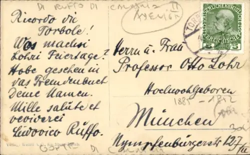 Ak Autograph Ludovico Ruffo di Calabria, 1885-1952