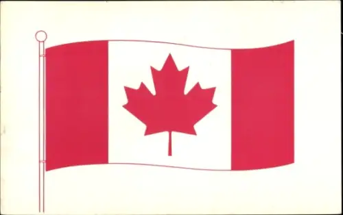 Ak Kanada, Kanadische Fahne, Luftpost