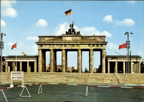 Ak Berliner Mauer, Brandenburger Tor