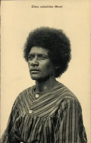 CPA Nouvelle Guinee, Eleve catechiste