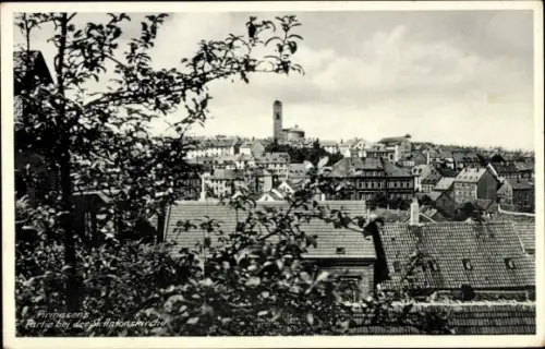 Ak Pirmasens am Pfälzerwald, Stadtansicht  Antonskirche, Häuser, Bäume