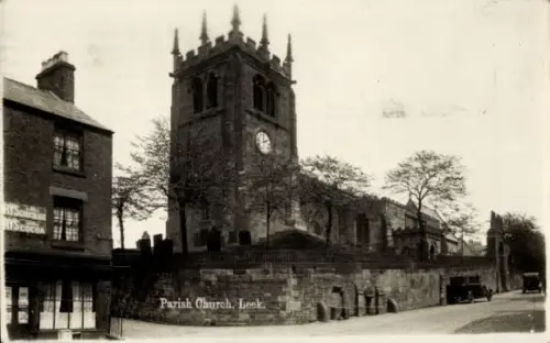 Ak Leek West Midlands England, Pfarrkirche