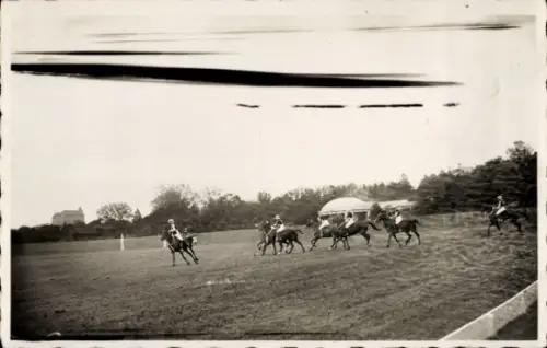 Foto Vittel Lothringen Vosges, Polosport, Reiter zu Ross