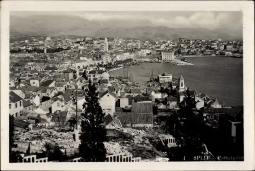 Ak Split Spalato Kroatien, Panorama