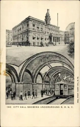 PC New York City USA, City Hall, Underground RRNY