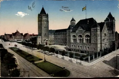Ak Poznań Posen, Königliches Schloss