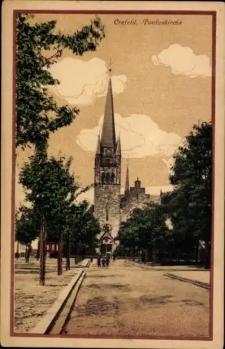 Ak Krefeld am Niederrhein, Pauluskirche