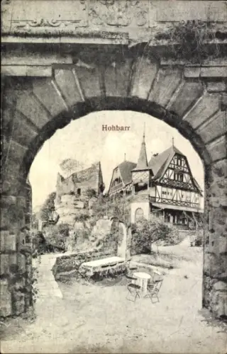 Ak Saverne Zabern Elsass Bas Rhin, Château du Haut-Barr, Burg Hohbarr,  Torbogen