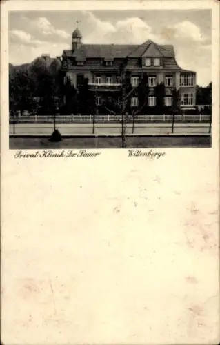 Ak Wittenberge an der Elbe Prignitz, Privat Klinik Dr. Sauer