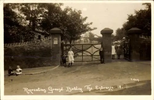 Ak Birtley Durham England, Eingang zum Erholungsgelände