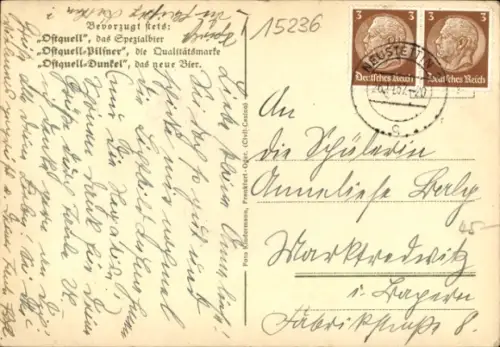 Ak Frankfurt an der Oder, Rathaus, Ostquell-Brauerei, Schwiebus, Tankwagen