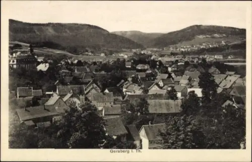 Ak Geraberg in Thüringen, Panorama