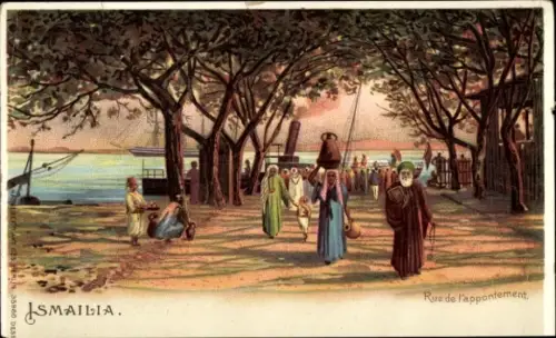 Litho Ismailia Ägypten, Rue de l'appontement