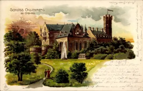 Litho Coburg in Oberfranken, Schloß Callenberg