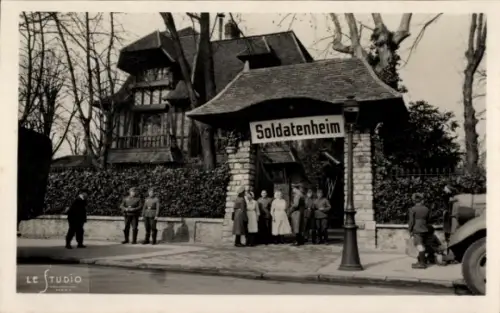 Ak Billancourt Hauts de Seine, Soldatenheim