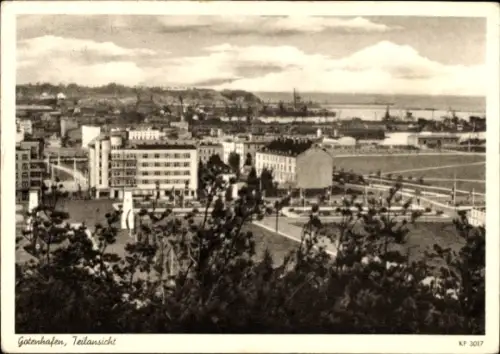 Ak Gdynia Gotenhafen Pommern, Teilansicht