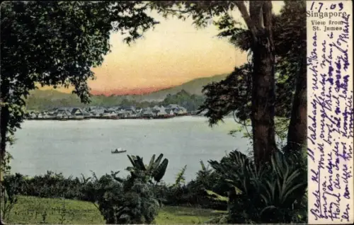 Ak Singapore Singapur, View from St. James