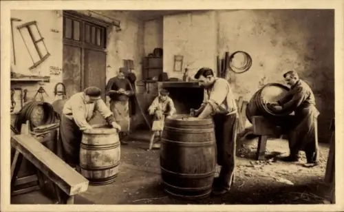 Ak Bordeaux Gironde, Mahler-Besse & Cie., Küferei