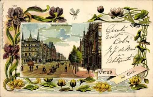 Passepartout Litho Köln am Rhein, Hohenzollernring