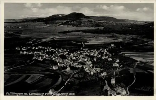 Ak Frittlingen in Württemberg, Luftaufnahme von  Lemberg, Landschaft, Flugzeug