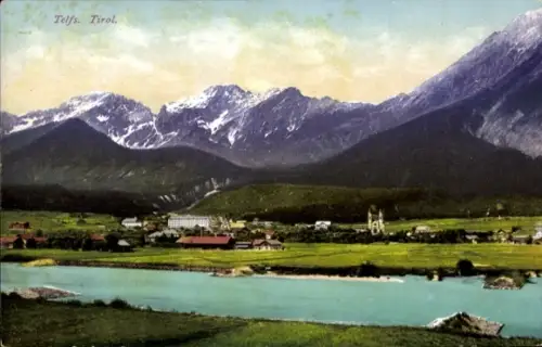 Ak Telfs in Tirol, Gesamtansicht