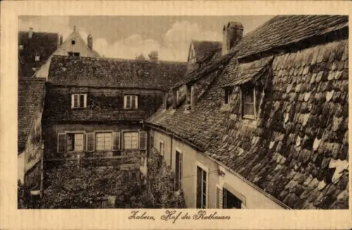 Ak Saverne Zabern Elsass Bas Rhin, Rathaushof