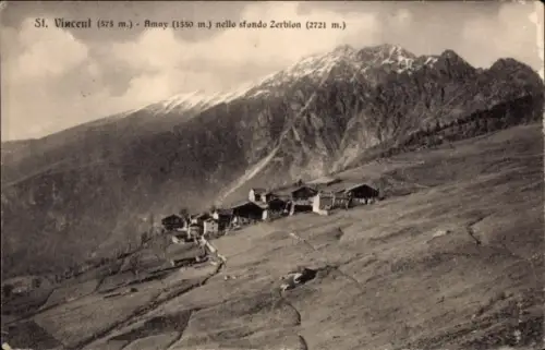 Ak St Vincent Aostatal, Gesamtansicht