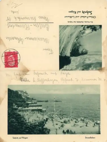 2 Fotos Sassnitz auf Rügen, Strandleben