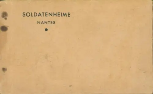 9 Ak im Umschlag, Nantes Soldatenheime