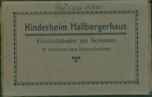20 Ak im Umschlag, Friedrichshafen am Bodensee, Kinderheim Hallbergerhaus
