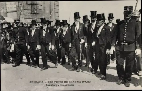 Ak Orléans Loiret, Les Fetes de Jeanne d'Arc, les Corps Constitues