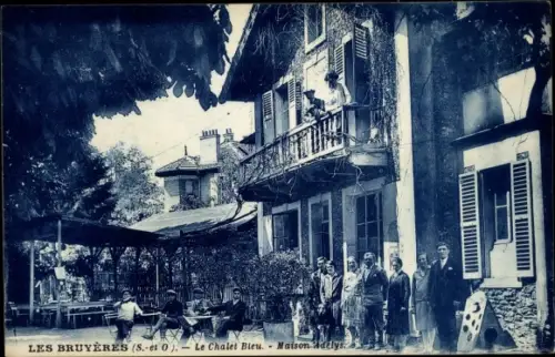 Ak Bruyères-sur-Oise, Le Chalet Bleu, Maison Adelys