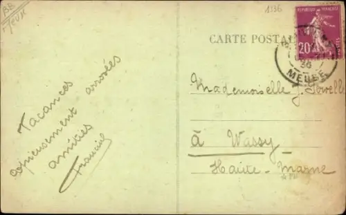 Ak Sauvigny Meuse, Le Monument, Denkmal