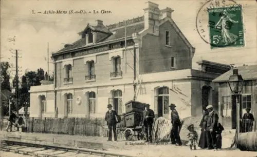 Ak Athis Mons Essonne, Bahnhof