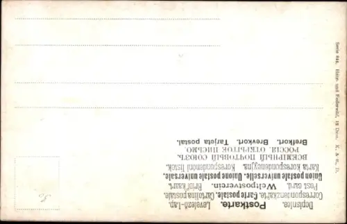 Künstler Ak Röhrender Hirsch