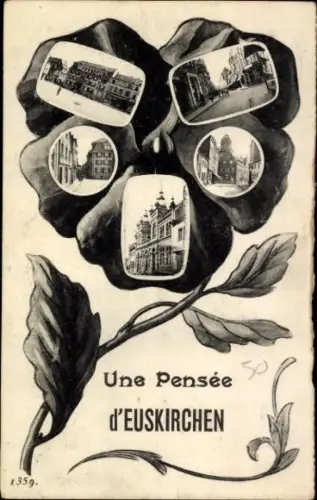 Stiefmütterchen Ak Euskirchen, Synagoge, Markt, Straßenpartie