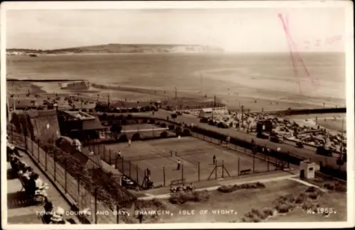 Ak Shanklin Isle of Wight England, Tennis, Strand