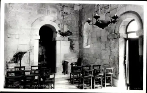 Ak Bradford West Yorkshire England, Innenansicht einer Kirche