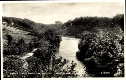 Ak Schottland, River Clyde von einer Brücke gesehen