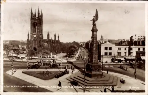 PC Newcastle upon Tyne Northumberland England, South African War Memorial, Church