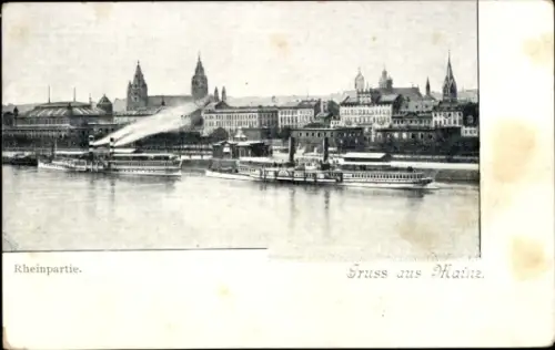 Ak Mainz am Rhein, Stadtansicht