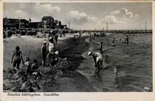 Ak Ostseebad Kühlungsborn, Strand, Badegäste,  Ostsee, Steandleben