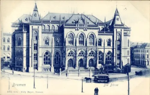 Ak Schnoor Bremen, Börse in   Architektur, DTC 1113, Willy Meyer